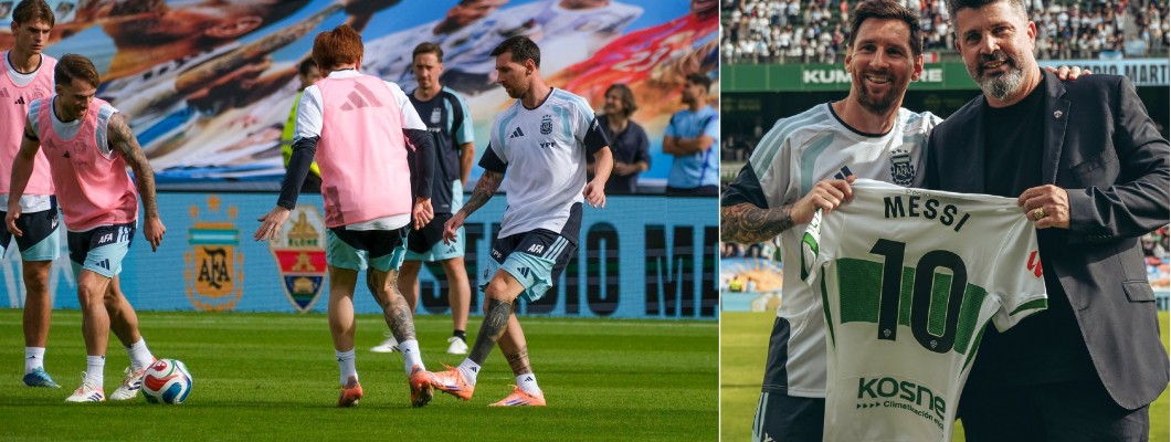 Elche tog chansen och gav Messi en tröja med nummer 10