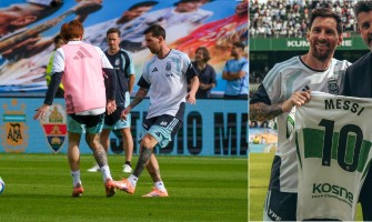 Elche tog chansen och gav Messi en tröja med nummer 10