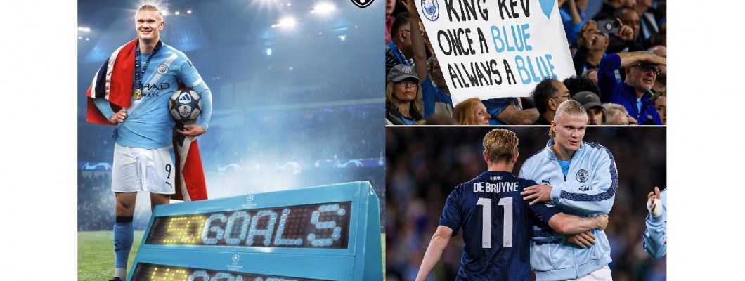 Haaland har 13 färre matcher än Ruud van Nistelrooy