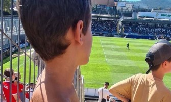 Kontroversiell scen på läktaren