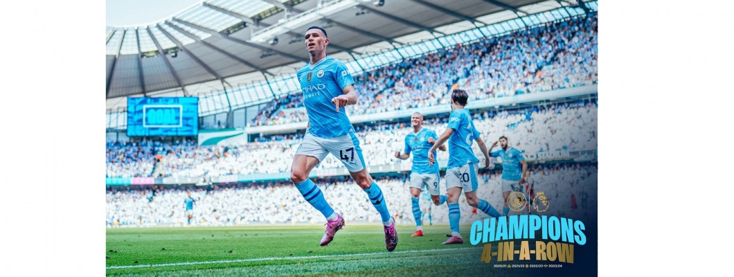 Manchester Citys fjärde raka titel är en fantastisk historia