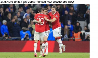 Manchester United går vidare till final mot Manchester City!