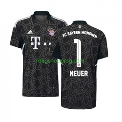 Fotbollströja FC Bayern München Manuel Neuer 1 Målvakt Män Bortaställ 2022-2023 Kort ärm