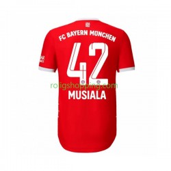 Fotbollströja FC Bayern München Musiala 42 Män Hemmaställ 2022-2023 Kort ärm