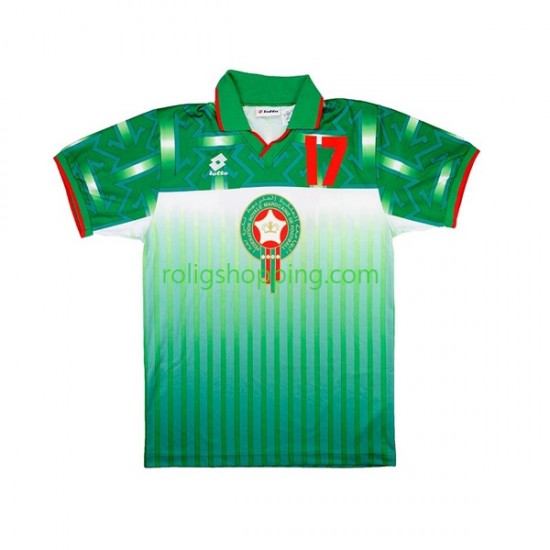 Fotbollströja Marocko Retro Män Bortaställ 1994 Kort ärm