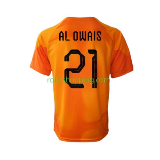 Fotbollströja Saudiarabien Mohammed Al-Owais 21 Målvakt Män Bortaställ World Cup 2022 Kort ärm