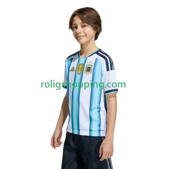Fotbollströja Argentina Barn Hemmaställ World Cup 2026 Kort ärm