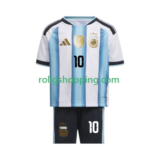 Fotbollströja Argentina Lionel Messi 10 Barn Hemmaställ World Cup 2026 Kort ärm