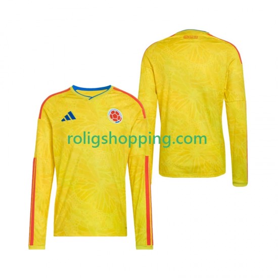Fotbollströja Colombia Män Hemmaställ World Cup 2026 Lång ärm