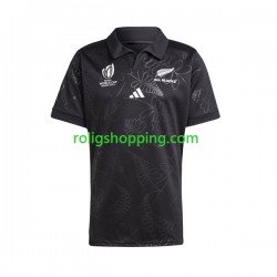 Rugbytröjor ALL BLACKS Män Hemmaställ RWC 2023 Kort ärm