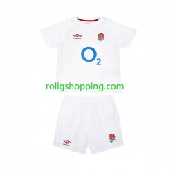 Rugbytröjor England Barn Hemmaställ 2024 Kort ärm
