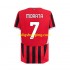 Fotbollströja AC Milan Alvaro Morata 7 Män Hemmaställ 2024-2025 Kort ärm