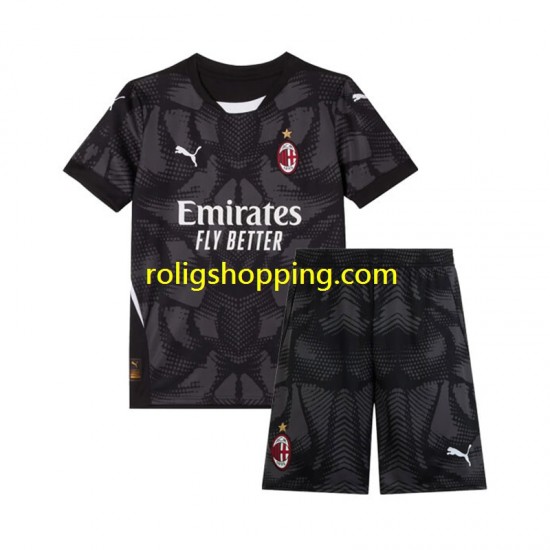 Fotbollströja AC Milan Målvakt Barn Hemmaställ 2024-2025 Kort ärm