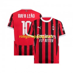 Fotbollströja AC Milan UCL Font RAFA LEAO 10 Män Hemmaställ 2024-2025 Kort ärm