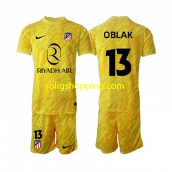 Fotbollströja Atlético Madrid Jan Oblak 13 Målvakt Barn Tredjeställ 2024-2025 Kort ärm
