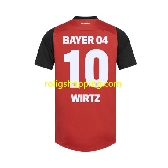 Fotbollströja Bayer 04 Leverkusen Florian Wirtz 10 Män Hemmaställ 2024-2025 Kort ärm