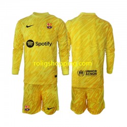 Fotbollströja FC Barcelona Målvakt Barn Bortaställ 2024-2025 Lång ärm