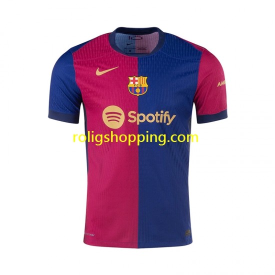 Fotbollströja FC Barcelona Män Hemmaställ 2024-2025 Kort ärm