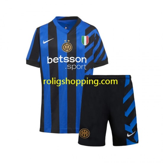 Fotbollströja Inter Milan Barn Hemmaställ 2024-2025 Kort ärm