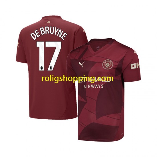 Fotbollströja Manchester City DE BRUYNE 17 Män Tredjeställ 2024-2025 Kort ärm