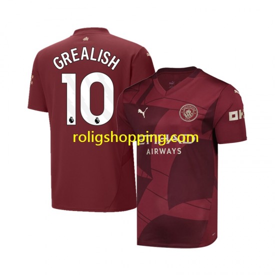 Fotbollströja Manchester City Jack Grealish 10 Män Tredjeställ 2024-2025 Kort ärm