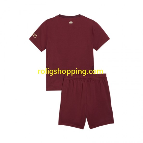 Fotbollströja Manchester City Barn Tredjeställ 2024-2025 Kort ärm