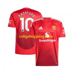 Fotbollströja Manchester United Marcus Rashford 10 Män Hemmaställ 2024-2025 Kort ärm