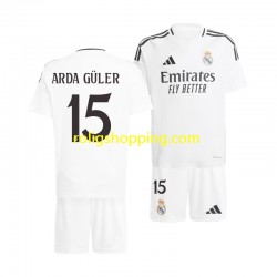 Fotbollströja Real Madrid Arda Guler 15 Barn Hemmaställ 2024-2025 Kort ärm