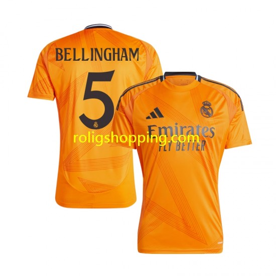 Fotbollströja Real Madrid BELLINGHAM 5 Män Bortaställ 2024-2025 Kort ärm