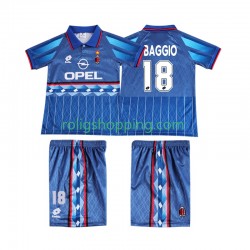 Fotbollströja AC Milan BAGGIO 18 1995 1996 Retro Barn Bortaställ Kort ärm