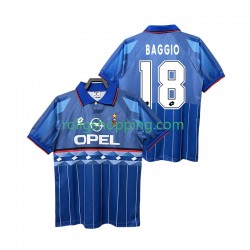Fotbollströja AC Milan BAGGIO 18 1995 1996 Retro Män Bortaställ Kort ärm