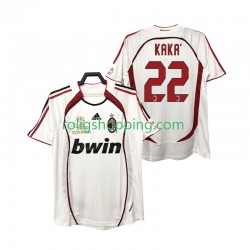 Fotbollströja AC Milan KAKA 22 2007 Retro Män Bortaställ 2006 Kort ärm