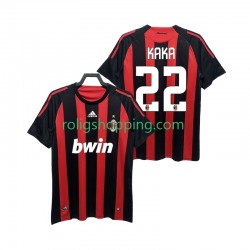 Fotbollströja AC Milan KAKA 22 2009 Retro Män Hemmaställ 2008 Kort ärm