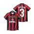 Fotbollströja AC Milan MALDINI 3 1998 Retro Män Hemmaställ 1999 Kort ärm