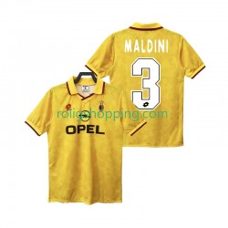 Fotbollströja AC Milan MALDINI 3 1995 1996 Retro Män Tredjeställ Kort ärm