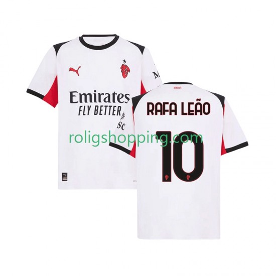 Fotbollströja AC Milan Rafael Leao 10 Män Bortaställ 2025-2026 Kort ärm