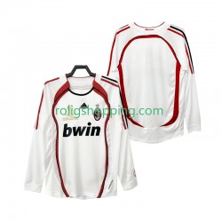 Fotbollströja AC Milan 2007 Retro Män Bortaställ 2006 Lång ärm