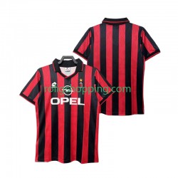 Fotbollströja AC Milan 1995 1996 Retro Män Hemmaställ Kort ärm