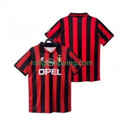 Fotbollströja AC Milan 1996 1997 Retro Män Hemmaställ Kort ärm