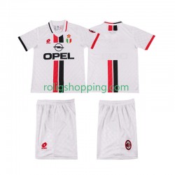 Fotbollströja AC Milan 1996 1997 Retro Barn Bortaställ Kort ärm