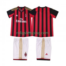 Fotbollströja AC Milan 2013 2014 Retro Barn Hemmaställ Kort ärm
