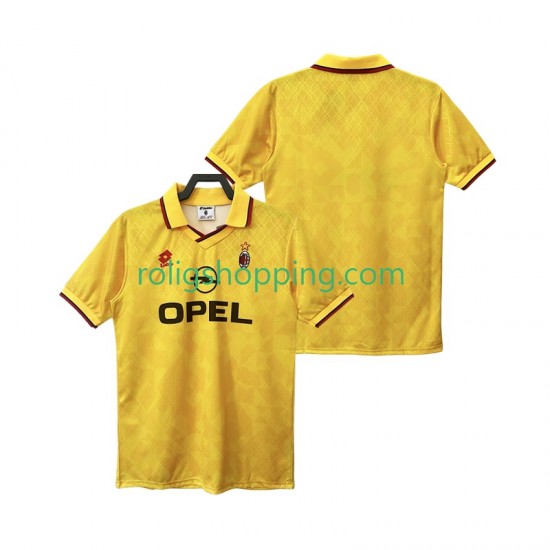 Fotbollströja AC Milan 1995 1996 Retro Män Tredjeställ Kort ärm