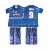Fotbollströja AC Milan WEAH 9 1995 1996 Retro Barn Bortaställ Kort ärm