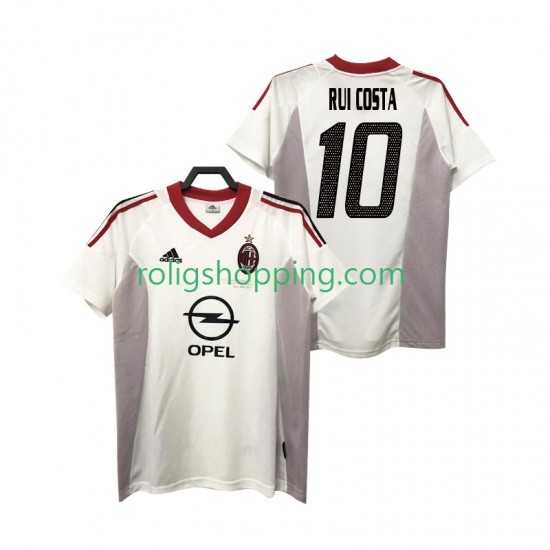 Fotbollströja AC Milan rui costa 10 2005 Retro Män Bortaställ 2004 Kort ärm