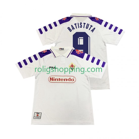 Fotbollströja Fiorentina BASTUTA 9 1998 Retro Män Bortaställ 1999 Kort ärm