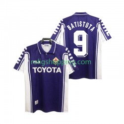 Fotbollströja Fiorentina BASTUTA 9 2000 Retro Män Hemmaställ 1999 Kort ärm