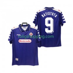 Fotbollströja Fiorentina BASTUTA 9 1998 Retro Män Hemmaställ 1999 Kort ärm