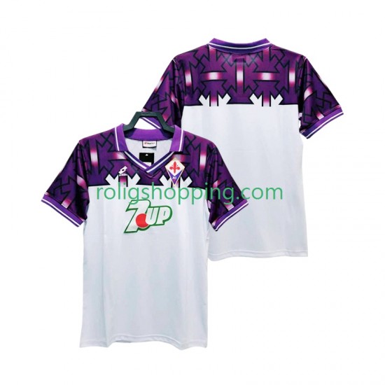 Fotbollströja Fiorentina 1992 1993 Retro Män Bortaställ Kort ärm