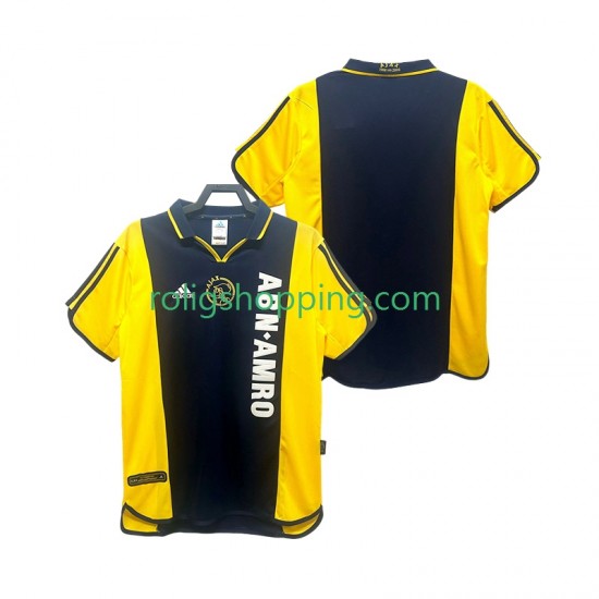 Fotbollströja AFC Ajax 2000 2001 Retro Män Bortaställ Kort ärm