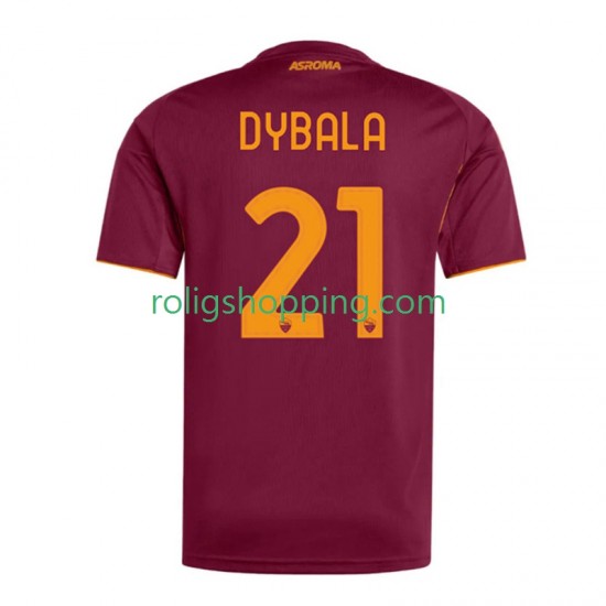Fotbollströja AS Roma Dybala 21 Män Hemmaställ 2025-2026 Kort ärm